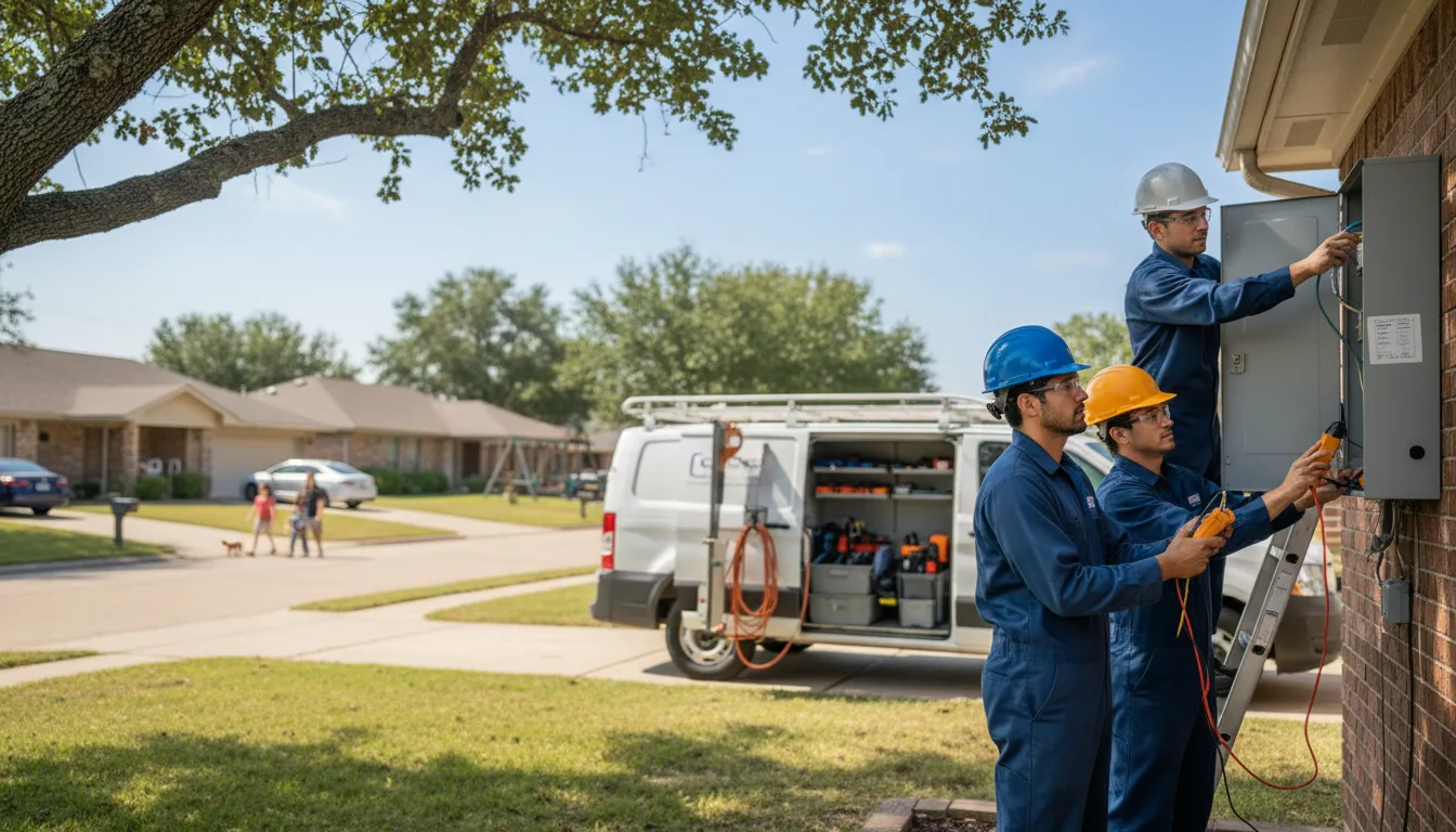 Certified electrician providing emergency electrical services in Herman, NE